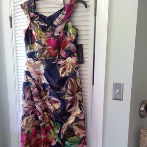 Aidan Mattox Floral Jacquard Gown size 4